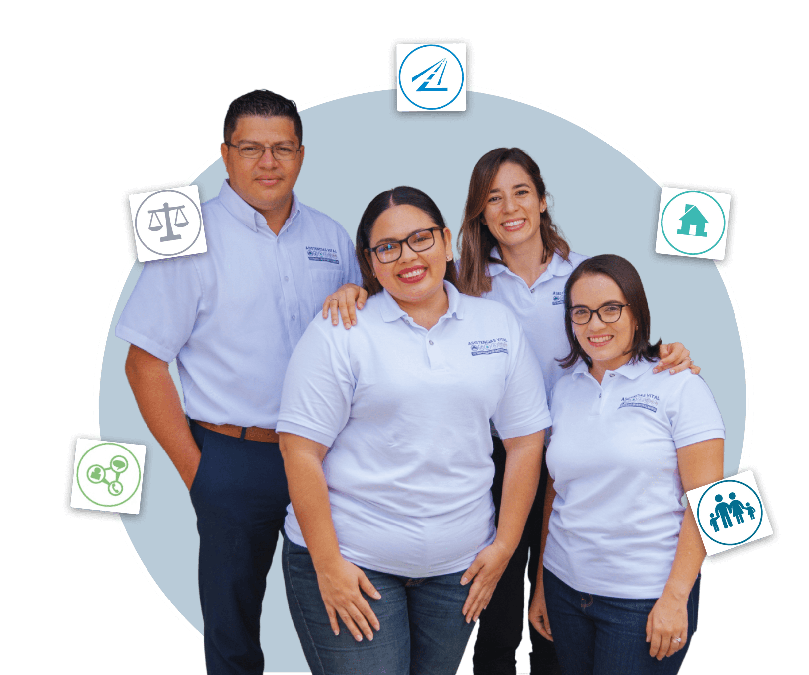 Equipo de Asistencias Vital brindando acompañamiento personalizado